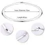 Choker Necklace for Women Silver Stainless Steel Simple Collar Choker Choker Necklace for Women Silver Stainless Steel Simple Collar Choker