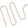 Sea of Ice Sterling Silver 2mm Twisted Rock Chain Necklace for Women, Size 14'' - 36'' Italy