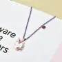Onnea Cute Unicorn With Purple Bling Heart Charm Pendant Necklace for Girls Onnea Cute Unicorn With Purple Bling Heart Charm Pendant Necklace for Girls