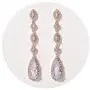 SWEETV Long Pear-Shaped Wedding Birdal Earrings for Brides, Bridesmaids, Crystal Chandelier Dangle Drop Earrings for Women Prom SWEETV Long Pear-Shaped Wedding Birdal Earrings for Brides, Bridesmaids, Crystal Chandelier Dangle Drop Earrings for Women Prom