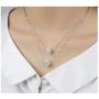 Kasima Womens Multi-Layer Double Full Diamond Crystal Balls Pendant Necklace/Drop Earrings/Jewelry Set