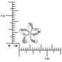 Sterling Silver 19mm Open Plumeria Pendant Necklace, 16+2'' Extender