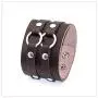 Nsitbbuery Hip Hop Alloy Cuff Wristband Wide Leather Bracelet Nsitbbuery Hip Hop Alloy Cuff Wristband Wide Leather Bracelet