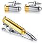 BodyJ4You 9PC Cufflinks Tie Clip Set Button Shirt Business Men Steel Jewelry Gift Box