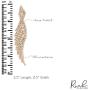 Sparkly Rhinestone Chandelier Drop Statement Earrings - Bridal Wedding Crystal Cubic Dangles Cascade Fringe Tassel, Waterfall Duster Party Jewel