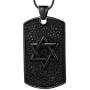 Star of Magen David Necklace Mens 316L Stainless Steel Jewish Israel Hebrew Judaic Pendant Seal of Solomon Talisman Tantrism Hexagram Estrella de David/Ancient Amulet Islam Jewelry