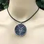 Church of Satan Jewelry The Sigil of Baphomet SAMAEL-LILITH Inverted Pentacle Pentagram Star Satanic Devil LaVeyan Satanism Wicca Witchcraft Pewter Mens Pendant Necklace charm men w Black PVC Cord