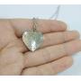 SENFAI Initial Alphabet Letter Heart Shaped Photo Frame Memory Locket Pendant Necklace 18 in