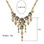 LZHLQ Jewelry Fashion Multi-Level Pirate Skull Tassel Charm Necklace Collar Bib for Women Horror Necklace Punk