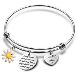 Tribe Gift Daisy Jewelry Celebrate Friendship Gift Love My Bride Tribe Jewelry(Love My Tribe BR)