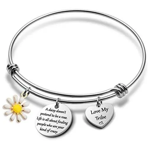 Tribe Gift Daisy Jewelry Celebrate Friendship Gift Love My Bride Tribe Jewelry(Love My Tribe BR)