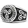 Gungneer Irish Triskele Ring Celtic Jewelry for Men Stainless Steel Protection Scandinavian Amulet Accessory Gungneer Irish Triskele Ring Celtic Jewelry for Men Stainless Steel Protection Scandinavian Amulet Accessory