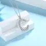 Cubic Zirconia Iced Out Initial Letter Necklace for Women Men 925 Sterling Silver Simulated Diamond Bling A to Z 26 Alphabet Pendant Necklace Bridesmaid Engagement Jewerly Gift