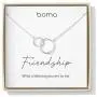 Boma Jewelry Sentiments Collection Friendship Sterling Silver Two Interlocking Circles Necklace, 18 Inches Boma Jewelry Sentiments Collection Friendship Sterling Silver Two Interlocking Circles Necklace, 18 Inches