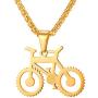 UMtrade Bicycle Jewelry Men Cycling Enthusiast Pendant Stainless Steel Bike Necklace