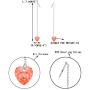 EVER FAITH 925 Sterling Silver Birthday Gift CZ Cute Love Heart Ear Threader Dangle Earrings
