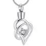 zeqingjw Infinity Heart Cremation Jewelry for Ashes Pendants Stainless Steel Inlay Crystal Memorial Urn Necklace Keepsake Jewelry zeqingjw Infinity Heart Cremation Jewelry for Ashes Pendants Stainless Steel Inlay Crystal Memorial Urn Necklace Keepsake Jewelry