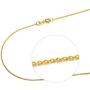 10K Yellow Gold 2.0MM Round Rolo Link Chain Necklace - Made in Italy