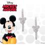 Disney Jewelry for Women Mickey or Minnie Mouse Sterling Silver Cubic Zirconia Hoop Earrings