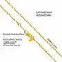 LIFETIME JEWELRY Cubic Zirconia Snowflake Cross Necklace Chain 24k Gold Plated