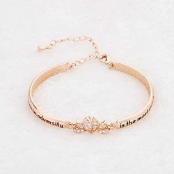 Mulan Jewelry Flower Charm Bracelet The Flower That Blooms in Adversity is The Most Rare and Beautiful of All Princess Bracelet Jewelry