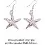 PH PandaHall 3 in 1 Fashion Sea Shell Starfish Faux Pearl Collar Bib Statement Chunky Necklace Bracelet and Earrings Set in Gift Box (Platinum)