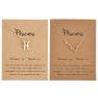 2pcs Zodiac Necklace 12 Constellation Pendant Necklace Zodiac Sign Birthday Gifts for Women and Girls