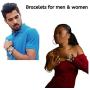 NOVARENA 1-24 Pcs Adjustable Length African Bracelets and Necklaces for Men Women Beaded Bracelets Multi Layer Ethnic Tribal Traditional
