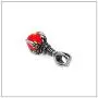 Heavstjer Punk Rock Stainless Steel Dragon Claw Pendant Crystal Ball Necklace,24inches Link Chain
