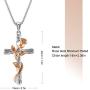 SNZM Rose Pendant Necklace for Women Mother Day Necklace Jewelry for Wife Mom Girlfriend