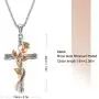 SNZM Rose Pendant Necklace for Women Mother Day Necklace Jewelry for Wife Mom Girlfriend