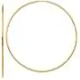 Large 14k Yellow Gold Continuous Endless Hoop Earrings, 1.2mm Tube
