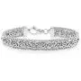 Miabella 925 Sterling Silver Italian Byzantine Beaded Mesh Link Chain Bracelet for Women 6.5, 7, 7.5, 8 Inch Handmade in Italy Miabella 925 Sterling Silver Italian Byzantine Beaded Mesh Link Chain Bracelet for Women 6.5, 7, 7.5, 8 Inch Handmade in Italy