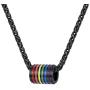 PROSTEEL Gay Pride Necklace,Rainbow,LGBT Jewelry,Love Wins,Equality Necklace,Inspirational Jewelry,Friendship Necklaces,Gift for Him