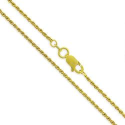 925 Italian Sterling Silver 1mm - 5.5mm Solid Rope Diamond Cut Chain, FREE Microfiber Cloth, Yellow Gold Plated Link Necklace & Bracelet, Giorgio Bergamo