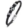 MPRAINBOW Free Engraving Stainless Steel Braided Soccer Football Genuine Leather Bracelets for Men Women MPRAINBOW Free Engraving Stainless Steel Braided Soccer Football Genuine Leather Bracelets for Men Women