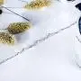 ESSIE ODILA Women 925 Sterling Silver Bracelet Boho Beach Dainty Dot Fashion Beads Chain Silver Ball CZ Bracelet for Women