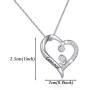 POTIY Semicolon Inspirational Necklace Inspirational Gift Jewelry Necklace Continue Handstamped Depression Suicide Mental Health Awareness Inspirational Jewelry Heart Necklace