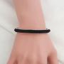 WUSUANED Mary Poppins Quote Practically Perfect in Every Way Hair Tie Grooved Cuff Bangle Bracelet Mother Daughter Friendship Gift