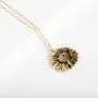 ERPELS You are My Sunshine Engraved Necklace Inspirational Sunflower Locket Necklace Jewelry for Women Mother Daughter Girlfriend