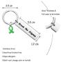 Gzrlyf Mental Health Awareness Keychain Break The Stigma Inspirational Gifts Green Awareness Support