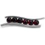 Ian and Valeri Co. Cherry Amber Sterling Silver Wave Slider Pendant