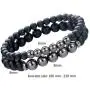 Joan Nunu Charm Bracelet for Men Women Black Mantra Prayer Beads Joan Nunu Charm Bracelet for Men Women Black Mantra Prayer Beads