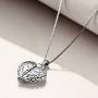 Sterling Silver Heart Angel Wings Locket My Angel Necklace Guardian Angel Jewelry Gifts for Women