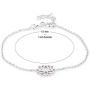 Vanbelle Sterling Silver Jewelry Lotus Charm Bracelet with Rhodium Plating for Women and Girls