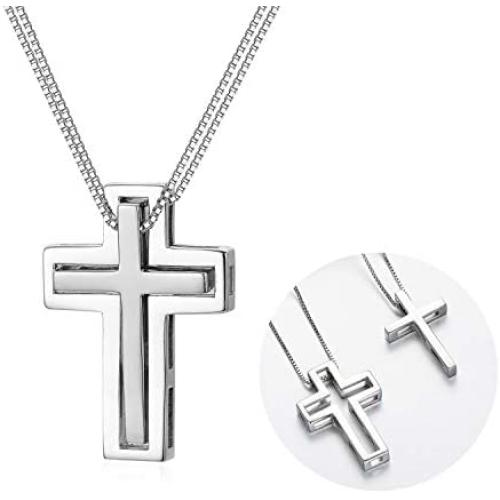 SOULMEET Matching Sterling Silver Necklace for Couples Mother Daughter Son Sisters Friends 2 Always Be With You