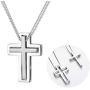 SOULMEET Matching Sterling Silver Necklace for Couples Mother Daughter Son Sisters Friends 2 Always Be With You