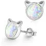 Unicorn Earrings for Girls, Hypoallergenic Fire Opal Stud Earrings ARSKRO S925 Sterling Silver with Gold Mini Tiny Cute Earring Jewelry Gifts for Kids Women Unicorn Earrings for Girls, Hypoallergenic Fire Opal Stud Earrings ARSKRO S925 Sterling Silver with Gold Mini Tiny Cute Earring Jewelry Gifts for Kids Women