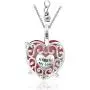 CRYSTAL ICE Rhodium Plated Swarovski Pendant Necklace, Colored Crystal with Zirconia Accents, 16''+2'' CRYSTAL ICE Rhodium Plated Swarovski Pendant Necklace, Colored Crystal with Zirconia Accents, 16''+2''