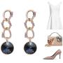 Royal blue Round Europe Crystal Earring, used gold coating the appearance. to elegant and fashion you. Christmas party, feast, dating, daily.
